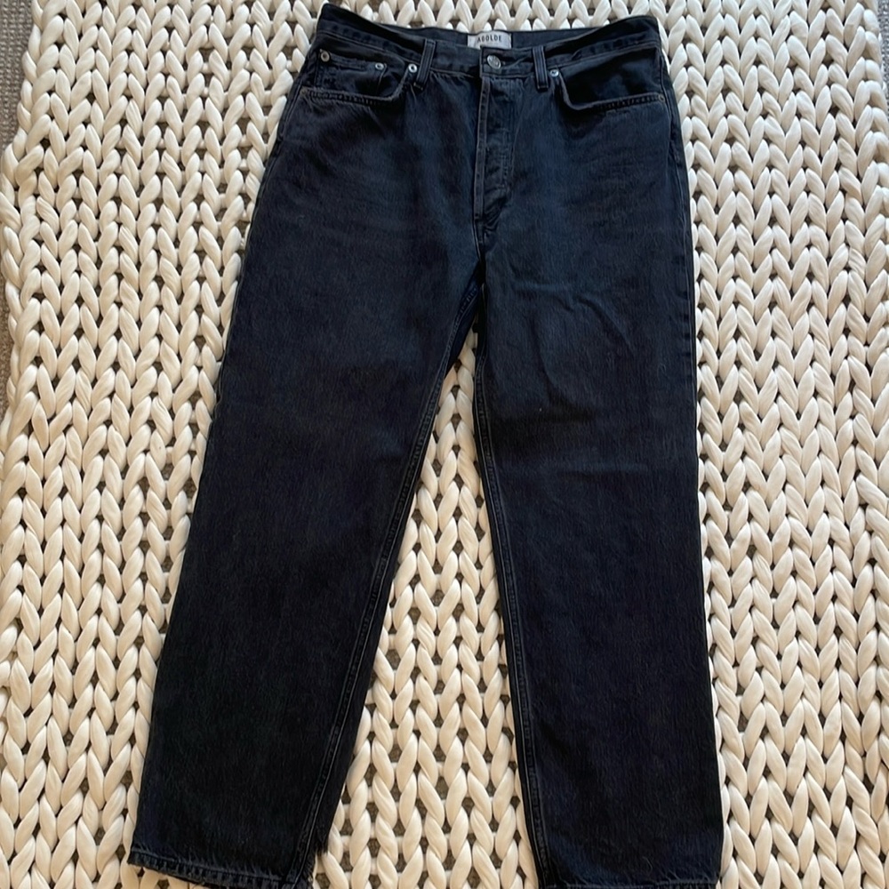 Agolde 90’s mid rise black size 29 relaxed fit
